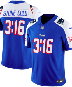 New England Patriots Stone Cold Steve Austin Jersey - All Stitched