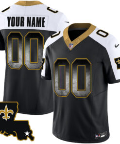 New Orleans Saints 1987 Legacy Arch Smoke Custom Jersey - All Stitched