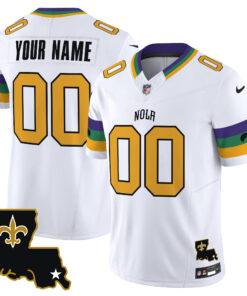 New Orleans Saints 2024 New Orleans City Vapor Limited Custom Jersey - All Stitched