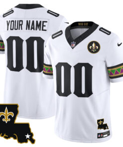 New Orleans Saints Mardi Gras Vapor Limited Custom Jersey - All Stitched