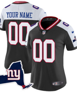 New York Giants New York State Map Patch Limited Custom Jersey V2 - All Stitched
