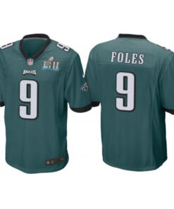 Nick Foles Philadelphia Eagles Midnight Green Super Bowl Jersey - All Stitched