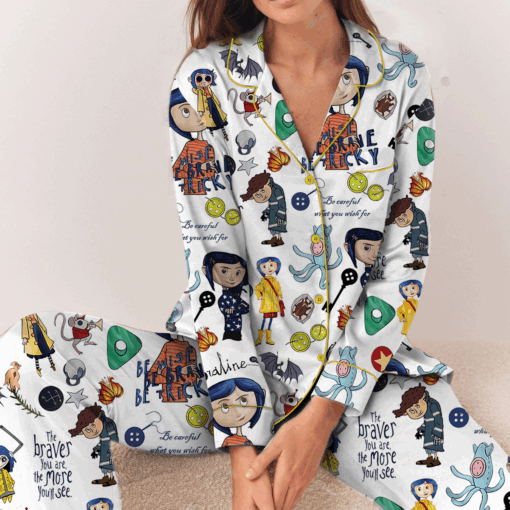 Coquette Coraline Satin Pajamas Set For Women - Image 5