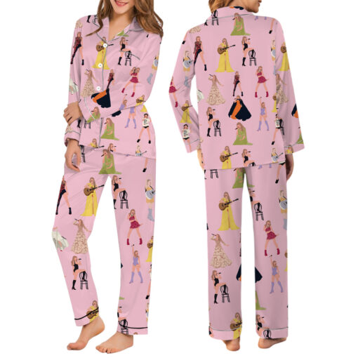 The Eras Tour Film Satin Pajama Set For Women - Image 6