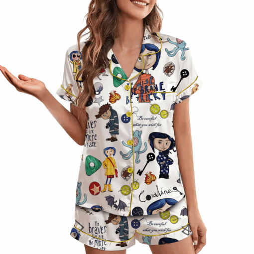 Coquette Coraline Satin Pajamas Set For Women - Image 3