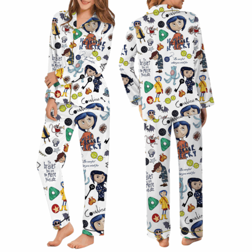 Coquette Coraline Satin Pajamas Set For Women - Image 7