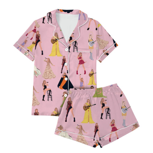 The Eras Tour Film Satin Pajama Set For Women - Image 3