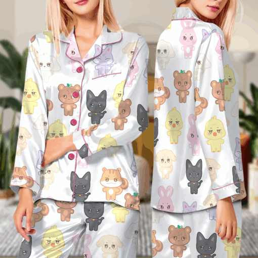 Ateez Tour Silky Satin Pajama Set - Image 8
