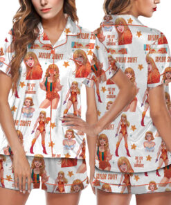Taylor Swift The Life Of A Show Girl Satin Pajamas Set