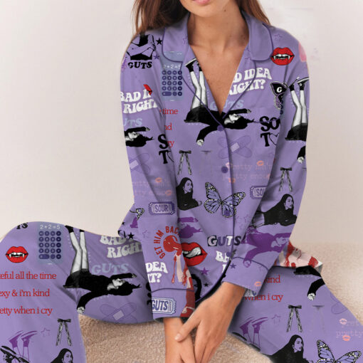 Olivia Guts Satin Pajamas Set - Image 13