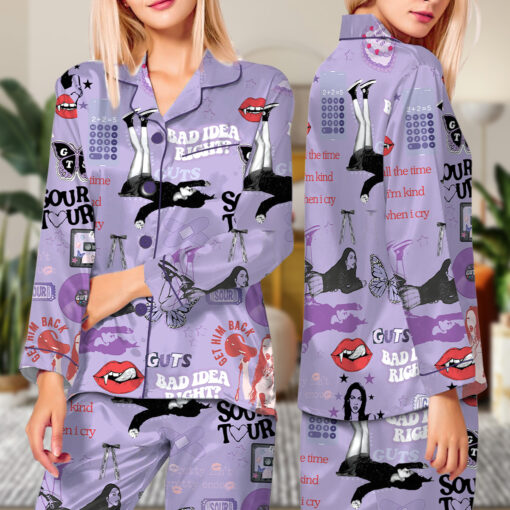 Olivia Guts Satin Pajamas Set - Image 11