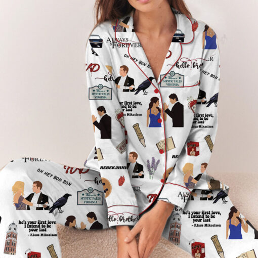 Always And Forever Satin Pajamas Set - Image 4