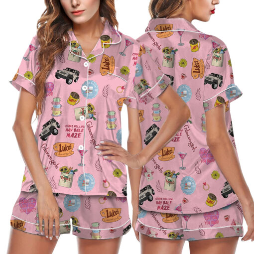 Gilmore Girls Satin Pajamas Set For Women