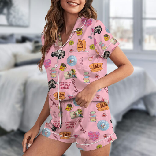 Gilmore Girls Satin Pajamas Set For Women - Image 3