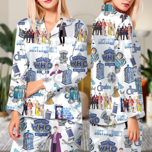 Doctor Who Christmas Satin Pajamas Set - Image 7