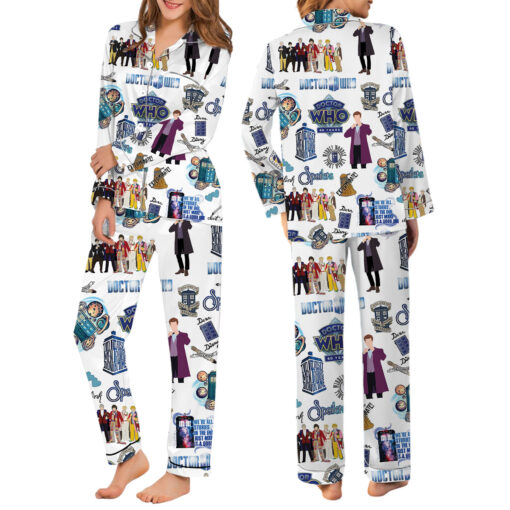 Doctor Who Christmas Satin Pajamas Set - Image 5