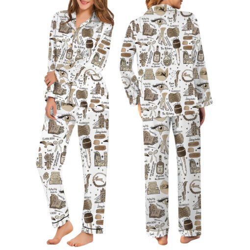 Taylor Swift Song Lyrics Satin Pajamas Set - Image 6