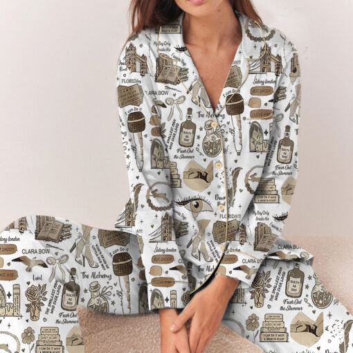 Taylor Swift Song Lyrics Satin Pajamas Set - Image 5