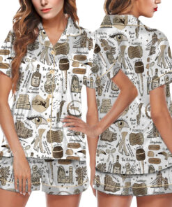 Taylor Swift Song Lyrics Satin Pajamas Set