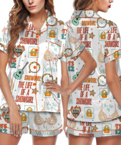 Taylor Swift The Life Of A Show Girl Satin Pajamas Set