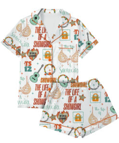 Taylor Swift The Life Of A Show Girl Satin Pajamas Set