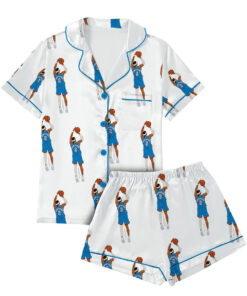 Alternative view of Women's Shai Gilgeous-Alexander Jumper Oklahoma City Satin Pajama Set
