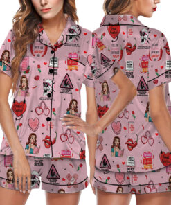 Smut Bookish Retro Spicy Book Satin Pajama Set