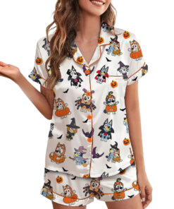 Alternative view of Bluey Halloween Satin Pajamas Set For Women
