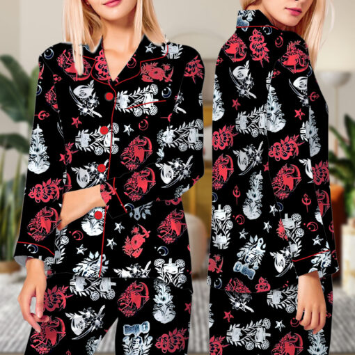 Sleep Token Satin Pajamas Set For Women - Image 7