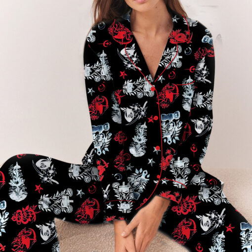 Sleep Token Satin Pajamas Set For Women - Image 3