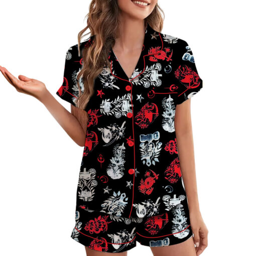 Sleep Token Satin Pajamas Set For Women - Image 2