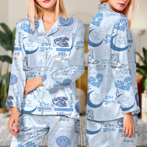 Am I Okay Satin Pajamas Set For Women - Image 5