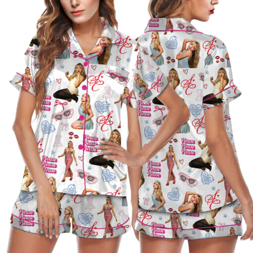 Sabrina Carpenter Satin Pajamas Set For Women