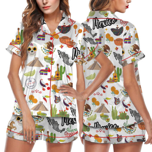 Mexico Satin Pajama Set For Women