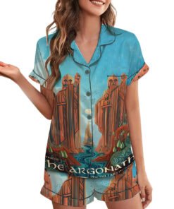 Alternative view of Women’s Lord Of The Rings Argonath Travel Satin Pajama Set