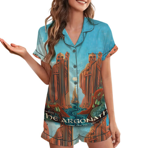 Women’s Lord Of The Rings Argonath Travel Satin Pajama Set - Image 2