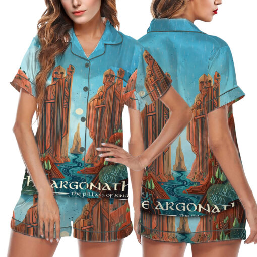 Women’s Lord Of The Rings Argonath Travel Satin Pajama Set