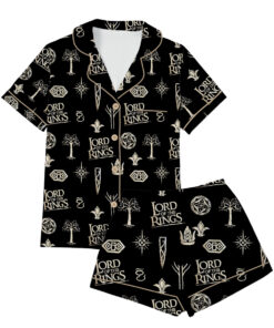 Alternative view of Women’s Lord Of The Rings Fantasy Satin Pajamas Set