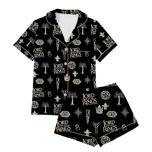 Women’s Lord Of The Rings Fantasy Satin Pajamas Set - Image 2