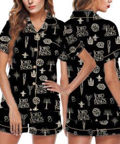 Women’s Lord Of The Rings Fantasy Satin Pajamas Set