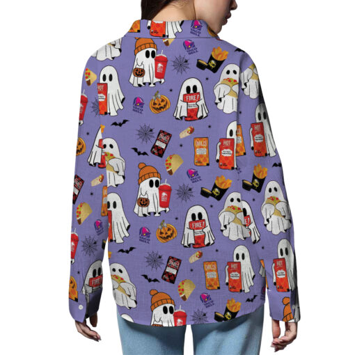 Cute Ghost Halloween Shirt, Matching Halloween Taco Bell Shirt - Image 3