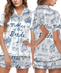 Women’s Mother Of The Bride Satin Pajamas Set