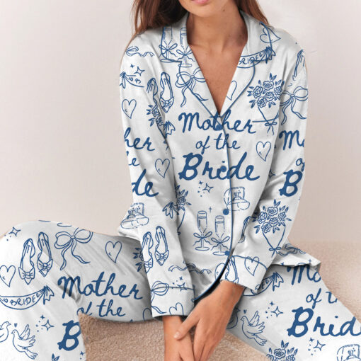 Women’s Mother Of The Bride Satin Pajamas Set - Image 6