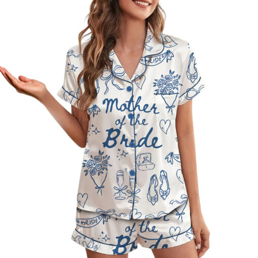 Women’s Mother Of The Bride Satin Pajamas Set - Image 4