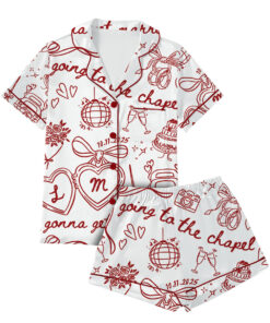 Alternative view of Women’s Going To The Chapel Gonna Get Married Satin Pajama Set