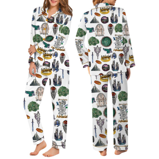 Women's Lord Of The Rings LOTR Satin Pajama Set - Image 6
