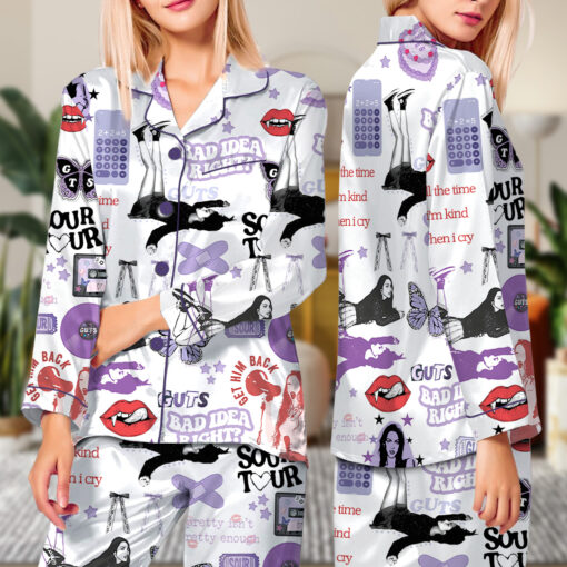 Olivia Guts Satin Pajamas Set - Image 7