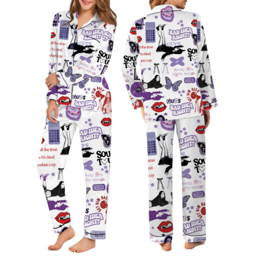 Olivia Guts Satin Pajamas Set - Image 6