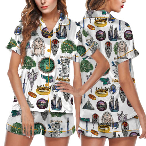 Women's Lord Of The Rings LOTR Satin Pajama Set