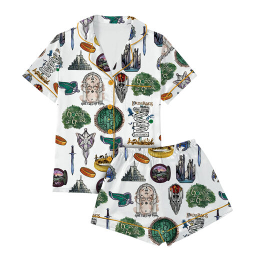 Women's Lord Of The Rings LOTR Satin Pajama Set - Image 2